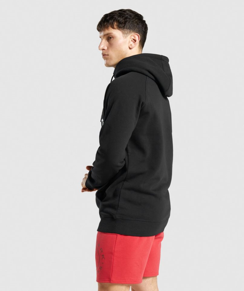 Men's Gymshark Legacy Hoodie Black | CA A81305